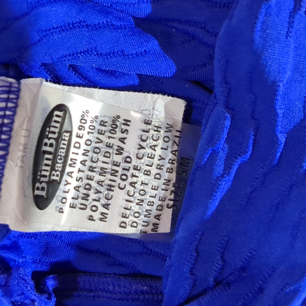 Bum Bum Bacana,legging size S/M,90%polyester,10% elastano.color blue - Picture 3 of 4